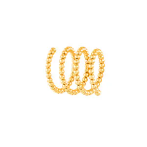 Spiral Tower Ring, yellow gold