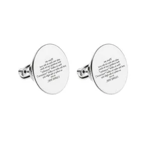 Mini I love you Earrings, white gold