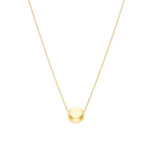 Semi-Sphere Necklace, yellow gold