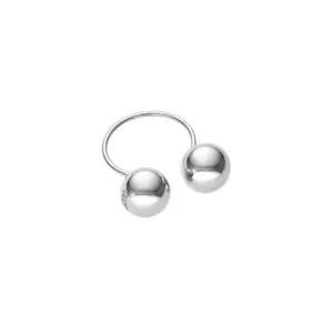 Duo Orb Ring, white gold