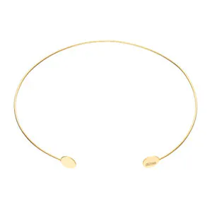 Flats choker, yellow gold