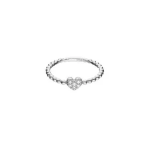 Heartful Ring, diamonds, white gold