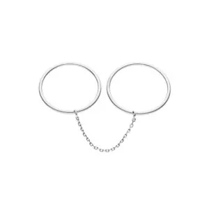 Duo Band Ring, white gold