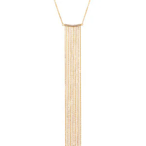 Chainfall Necklace, diamonds, yellow gold