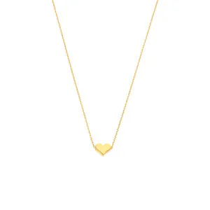 Heart Necklace, yellow gold