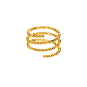 Tetra Spiral Ring, yellow gold