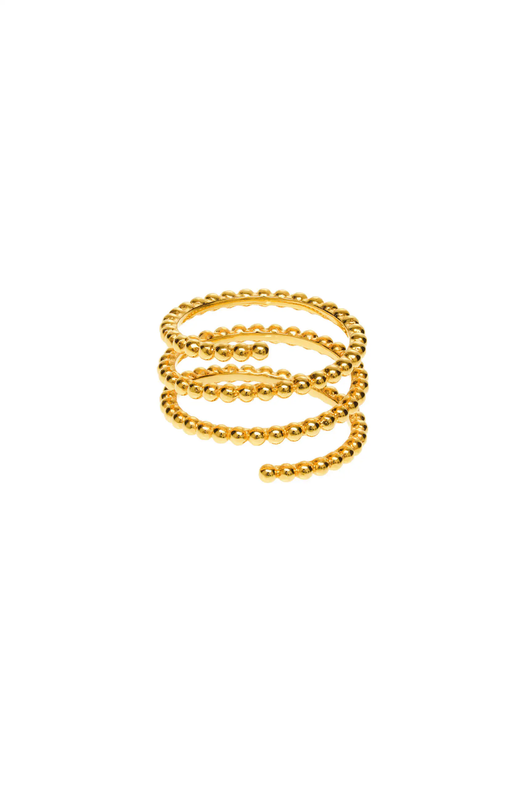 Rings Tetra Spiral Ring, yellow gold with modern design available now