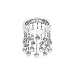 Orbs Chainfall Ring, white gold