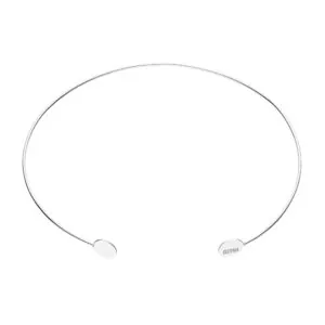 Flats choker, white gold