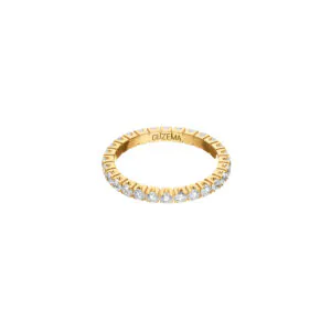 Bold Eternity Ring, diamonds, yellow gold