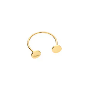 Duo Flat Ring, yellow gold