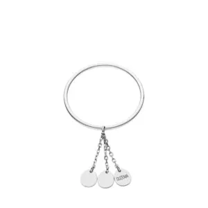 Trio Flat Ring, white gold