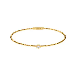 Central Diamond Bracelet, yellow gold