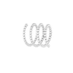 Spiral Tower Ring, white gold