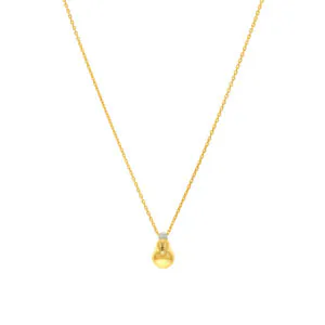 Bright Idea Pendant, yellow gold