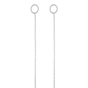 Chain Thread Earring, white gold