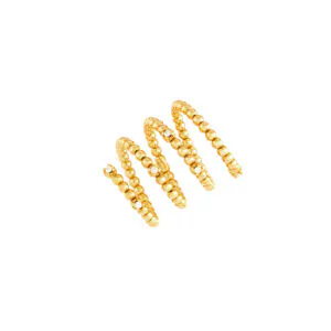 Spiral Tower Ring, diamonds, yellow gold