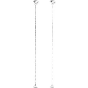 Duo Flat Transformer Earrings, white gold