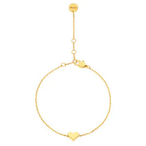 Heart Bracelet, yellow gold