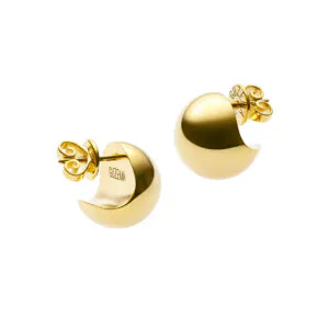 Mini Sphere Earrings, yellow gold