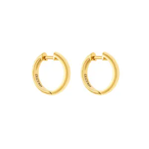 Bold Hug Hoops, yellow gold