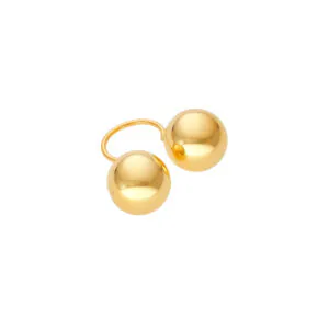 Bold Duo Ring, yellow gold