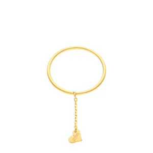 Mini Heart Ring, yellow gold