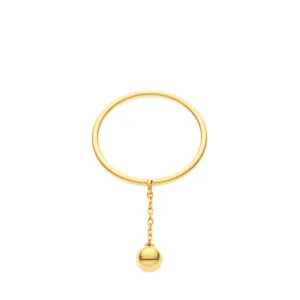 Mini Orb Ring, yellow gold