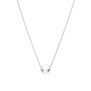 Semi-Sphere Necklace, white gold