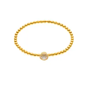 Flexi-Bracelet, diamonds, yellow gold