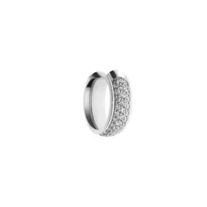 Mini Diamond Ear Cuff, white gold