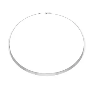 Solid Wide Choker, white gold