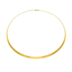 Solid Wide Choker, yellow gold