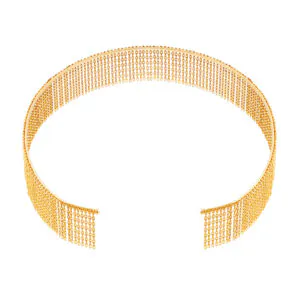 Bold Chainfall Choker, yellow gold