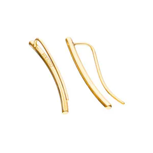 Arc earrings, yellow gold