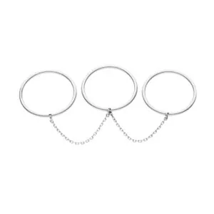 Trio Band Ring, white gold