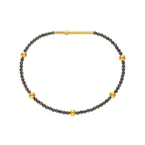 Orb Accent Gems Bracelet, yellow gold