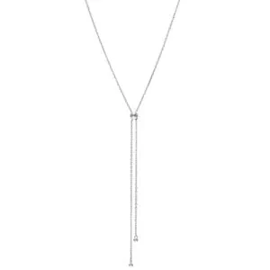 Orbs Tie Necklace, white gold
