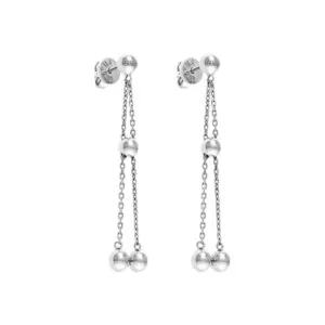 Orbs Transformer Earrings, white gold