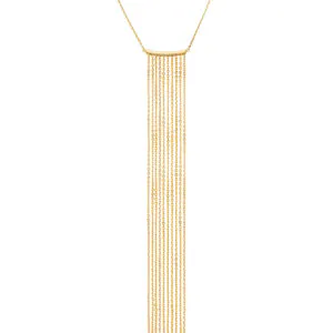 Chainfall Necklace, yellow gold