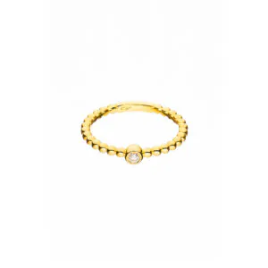 Diamond Spotlight Ring, yellow gold