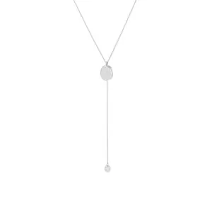 Oval Locket Necklace, diamonds, white gold