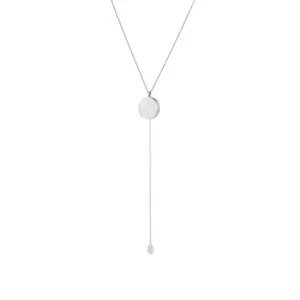 Round Locket Necklace, white gold