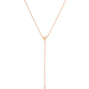 Heart Transformer Necklace, rose gold