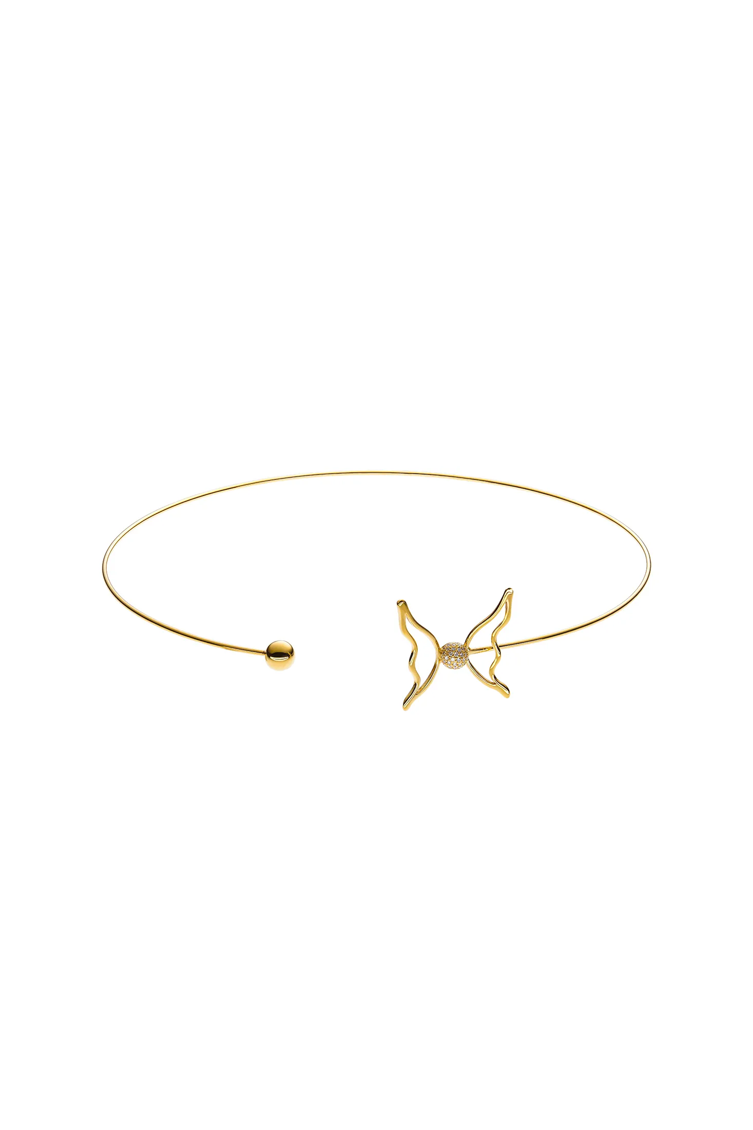 Chokers Butterfly Choker, diamonds, yellow gold available online with unique design
